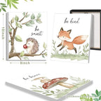 Framed Woodland Nursery Wall Art, Forest Animal Pictures Nursery Wall Decor - Image 5