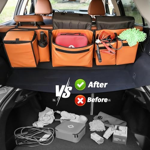 Deluxe Leather Trunk and Backseat Organizer - Image 6