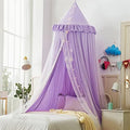 VETHIN Bed Canopy Double Layer Princess Round Dome Dreamy Mosquito Net Bedding by VETHIN