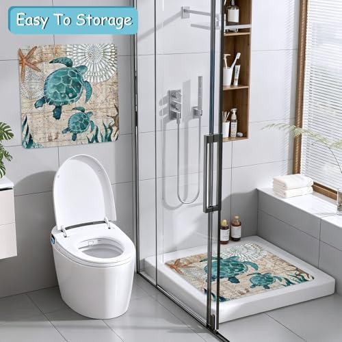 Sea Turtle Square Anti Slip Shower Mats - Image 6