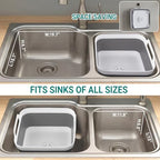 Yecuip Collapsible Baby Bottle Wash Basin w/Drying Rack & Drain Plug - Image 5