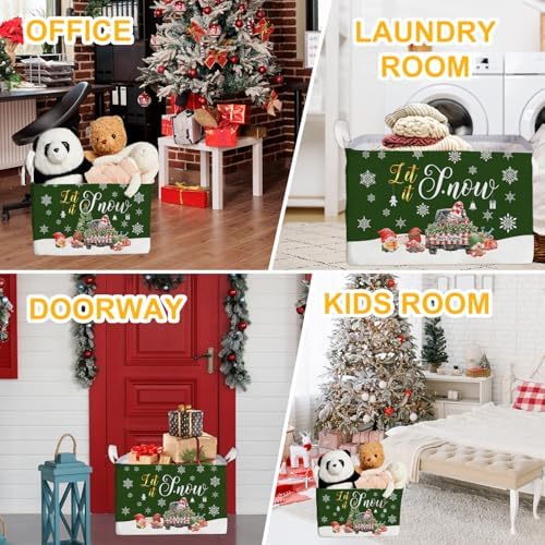 Christmas Gnome Storage Box, Merry Waterproof Cloth Toy - Image 7