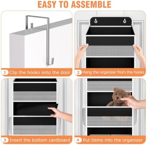 Over The Door Organizer Storage Large Capacity Hanging Bedroom Storage - Image 3