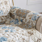 Great Bay Home Reversible Floral Patchwork Chair Furniture Protector - Image 4