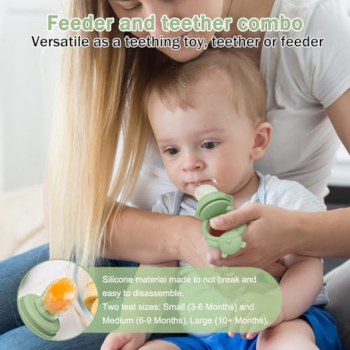 Baby Teething Toy with Fruit Food Feeder & Popsicle Freezer Molds Set - Image 7