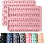 2 Pack Caketime Silicone Dish Drying Mat by CAKETIME