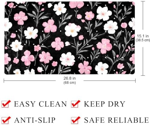 Non Slip Bathtub and Shower Mat 26.8x15.1 inch, Bath Mat - Image 4
