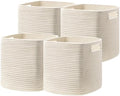UBBCARE Set of 4 Storage Cubes-11 X 10.5 X 10.5 In, Cotton Rope Basket by UBBCARE