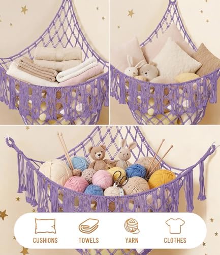 Lare Stuffed Animal Storage Hammock Corner Net - Image 6