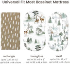 PHF 3 Pack Soft Bassinet Sheets, Woodland Breathable Comfy Cradle Sheets - Image 6