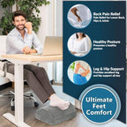ComfiLife Foot Rest for Under Desk at Work – Adjustable Height Memory Foam Foot - Image 4
