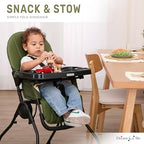 Dream On Me Snack and Stow Highchair | Adjustable Feeding Chair - Image 2