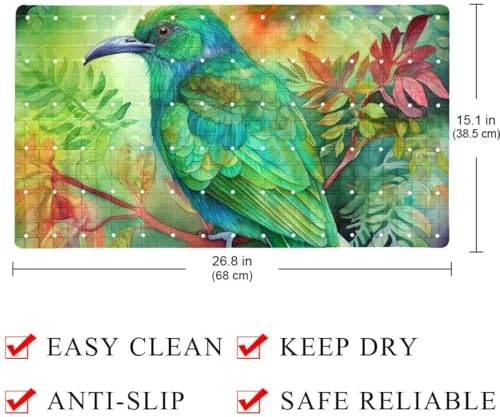 Shower Mat Bathtub Mat, 26.8x15.1 inch, Non-Slip Bath Mat - Image 4