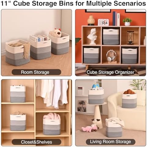 11 Inch Cube Storage Bins, 11x11 Cube Storage Bins - Image 5