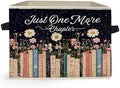 Mystical Celestial Floral Bookish Storage Box Bins, Just One More Chapter by Unknown