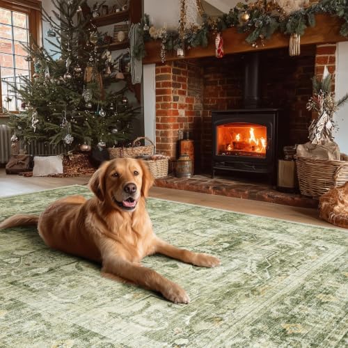 10 x12 Washable Area Rug for Living Room: Large Bedroom Rug Non Slip Carpet - Image 7