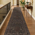 Floral Animal 2x10 Long Hallway Runner Rug, Washable Non Slip Ultra Thin by Jainmy