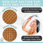 ENKOSI Non-Slip Bath Mat and Shower Mat 40x16 Extra Long - Image 2