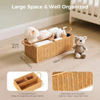 Rattan Diaper Caddy Organizer Changing Table Organizer - Image 4