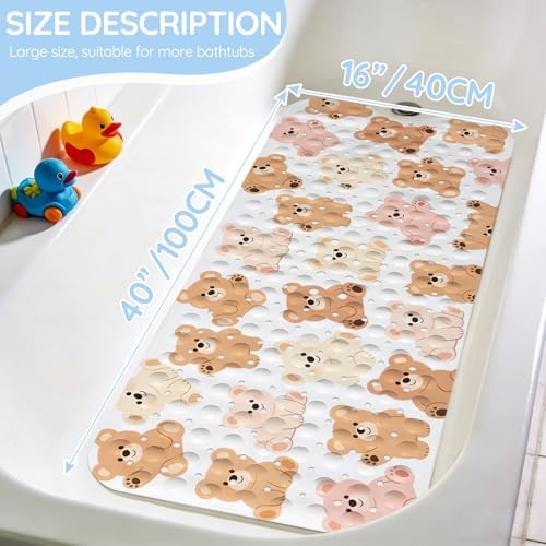 Kids Bathtub Mat, Non Slip Cartoon Bath Mat - Image 2