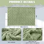 VitalCozy 4 Pcs Fleece Baby Blankets 3D Plush Soft Newborn - Image 2