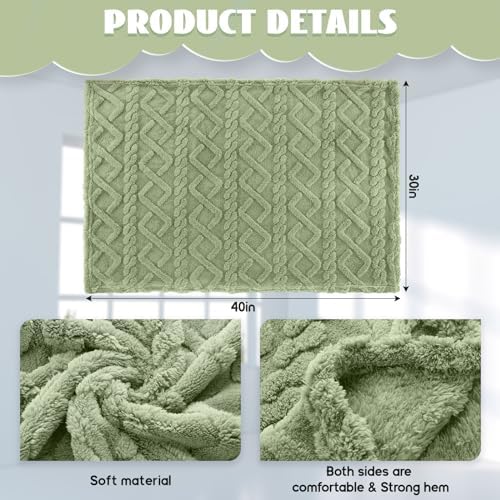 VitalCozy 4 Pcs Fleece Baby Blankets 3D Plush Soft Newborn - Image 2