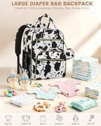 Pritent Diaper Bag Backpack, Baby Bag Backpack Baby Essentials - Image 3