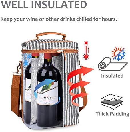 Tirrinia 4 Bottle Wine Tote Carrier - Image 2