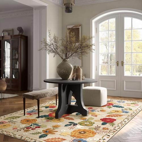 6x9 Area Rug for Living Room: Washable Bedroom Rug Non Slip Low Pile Carpet - Image 2