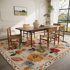 9x12 Area Rugs for Living Room: Washable Rug Non Slip Low Pile Soft Carpet - Image 2