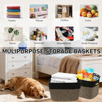 3 Pack Woven Baskets, Storage Baskets - Image 6