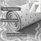Keeko 7x10 Area Rugs for Living Room, Soft Washable Memory Foam Bedroom Rug - Image 2