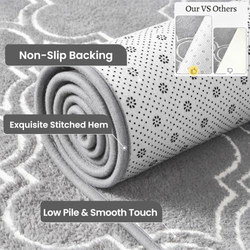 Keeko 7x10 Area Rugs for Living Room, Soft Washable Memory Foam Bedroom Rug - Image 2