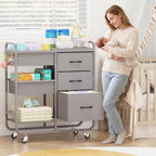 KINGRACK Baby Diaper Caddy Organizer and Storage Cart - Image 2
