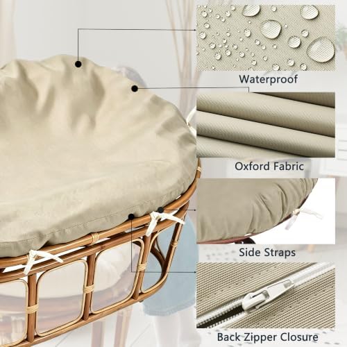 Double Papasan Cushion Cover, 67x47in Outdoor Papasan Chair Cushion Covers - Image 5