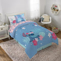 Disney Lilo & Stitch Twin Comforter Set, 5 Piece Reversible Bed in a Bag by JayFranco
