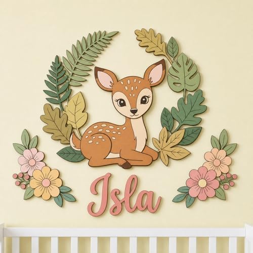 Personalized Wooden Name Sign for Nursery by Challengebutfun