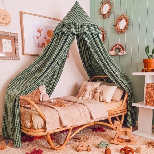 SmoothNovelty Gingham Plaid Bed Canopy - Image 5