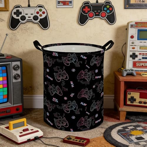Game hamper, Waterproof foldable Kids laundry basket, Nursery Hamper, Kids Room - Image 5