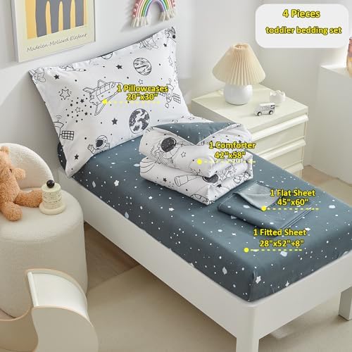 DuShow 4 Piece Toddler Bedding Set - Image 3