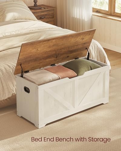VASAGLE Storage Chest with 2 Safety Hinges, 15.7 x 39.4 x 18.1 Inches - Image 6