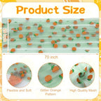 4 Pcs Green Orange Citrus Glitter Tulle Table Runner 29x70 - Image 3