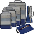 BAGAIL 4 Set/6 Set/8 Set Compression Packing Cubes Travel Accessories by BAGAIL