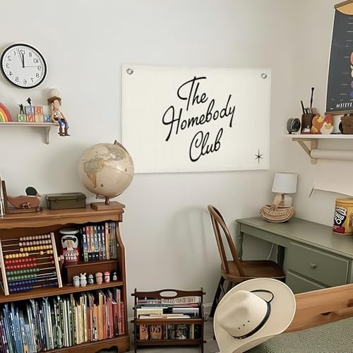 Lacama The Homebody Club Flags Banner, Trendy College Dorm Bedroom Wall Art - Image 3