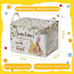 Winnie Nursery Decor, the Pooh Baby Stuff, Winnie Storage Nursery Basket - Image 2