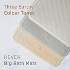 HEVEA Natural Rubber Wave Bath Mat – Square 21x21 in - Image 4