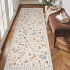 BESBLEE 2X7 Washable Kitchen Runner Rug, Animal Non Slip - Image 2