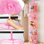 Hanging Stuffed Animal Storage Hammock Net 5 Tiers - Image 4