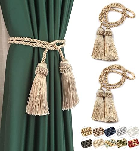 Curtain Tiebacks Handmade Curtain Holdbacks Rope by fenghuangwu