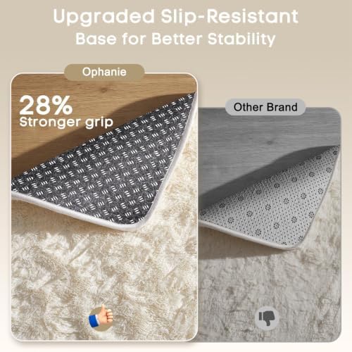 Ophanie Rugs for Living Room, Upgrade Non-Slip Fluffy Soft 5x8 Area Rug - Image 6